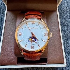 Tommy Bahama Men’s Quartz Moon Phase Watch TB00090-03 – 40mm, NIB RARE 🕰️✨
